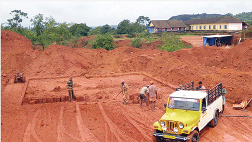 Illegal quarry.